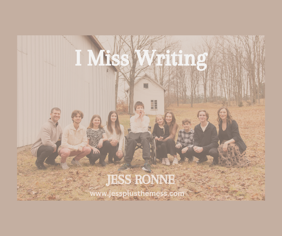 Monday Musings – I Miss Writing